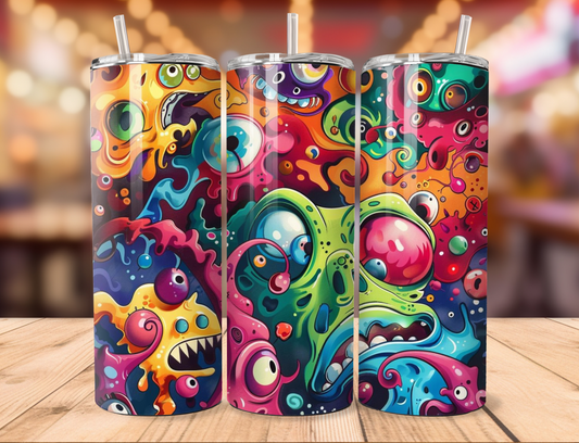 Tumbler Cartoon Monsters