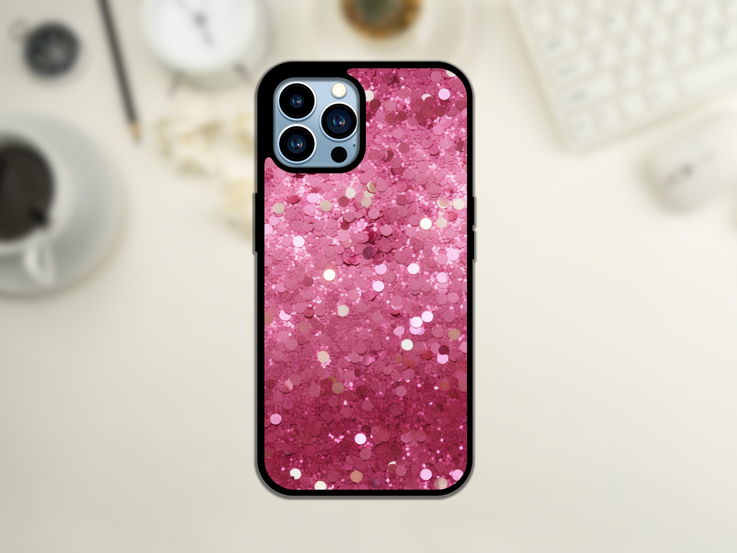 IPhone Pink Glitter