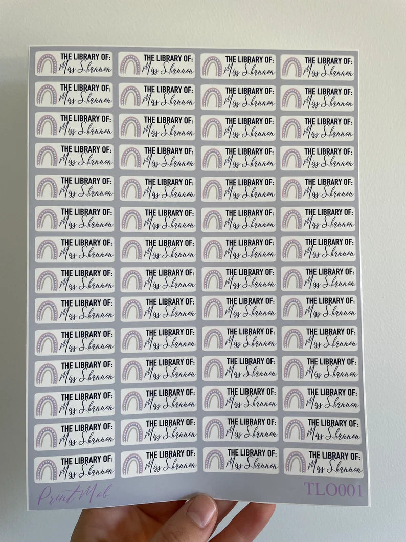 Classroom Library Stickers: Custom Teacher Book Labels (56 ct)