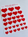 Heart Planner Stickers - Cute Vinyl Stickers, Scrapbooking (29 Stickers)